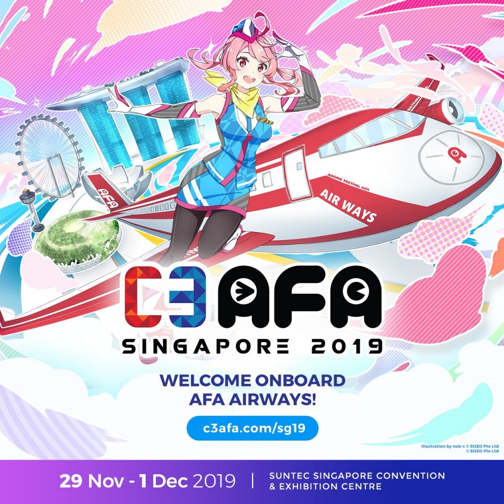 Set Off To A Whirlwind Weekend Of J Culture Goodness With C3afa Singapore Flying In The Hottest Anime J Culture Content Merchandise And Guests Sozo